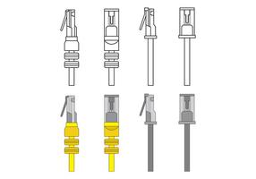 Conjunto de vetores RJ45