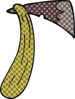 doodle de desenho animado de um machado vetor