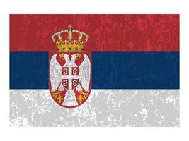 bandeira da sérvia, cores oficiais e proporção. ilustração vetorial. vetor