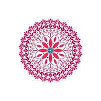 fundo de mandala. elementos decorativos vintage. fundo desenhado à mão. Islã, árabe, indiano, motivos otomanos elegante mandala étnica floral tradicional com ornamento colorido. vetor