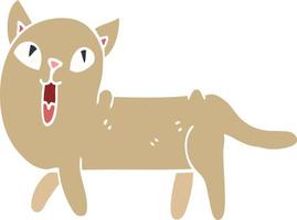 desenho animado doodle gato engraçado vetor