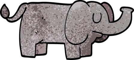 elefante engraçado de desenho animado vetor