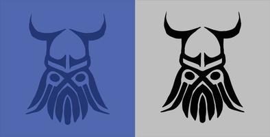 design de ilustração de logotipo de vetor viking