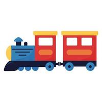 ilustração vetorial isolada de trem bonito de brinquedo infantil vetor