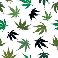 padrão perfeito de cannabis vetor