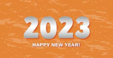feliz natal e feliz ano novo 2023, cartão postal de fundo textural brilhante, modelo web - vetor