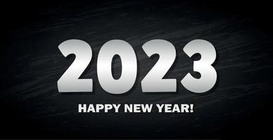feliz natal e feliz ano novo 2023, cartão postal de fundo textural brilhante, modelo web - vetor