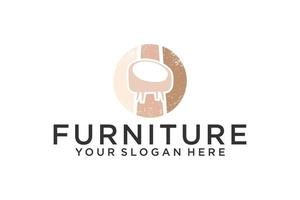 design de logotipo relaxante sofá, cadeiras, móveis, móveis vetor
