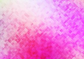 padrão de vetor rosa claro em estilo quadrado.