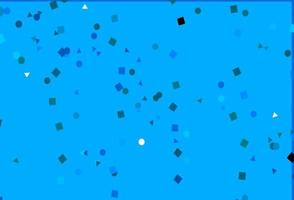 textura vector azul claro em estilo poli com círculos, cubos.