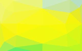 textura poligonal abstrata de vetor verde e amarelo claro.