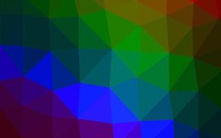 multicolor escuro, padrão de mosaico abstrato de vetor de arco-íris.