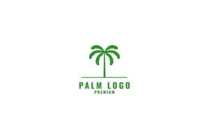 ideia de ilustração vetorial de design de logotipo de palma vetor