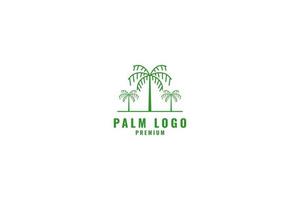 ideia de ilustração vetorial de design de logotipo de palma vetor