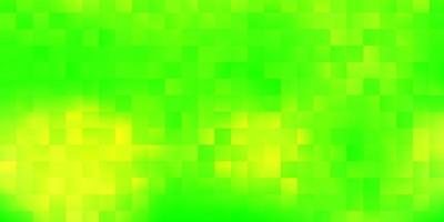 capa de vetor verde e amarelo claro em estilo quadrado.