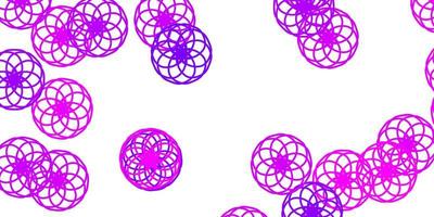 padrão de vetor roxo claro com esferas.