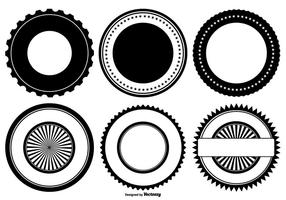 Formas de emblema de vetores retros