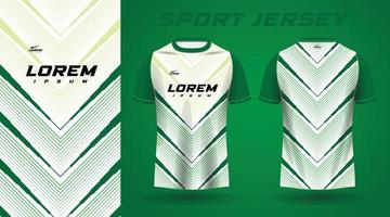 design de camisa esportiva de camisa verde vetor