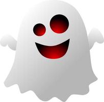 projeto de fantasma branco de halloween em um fundo transparente. fantasma  png com design de forma abstrata. imagem de elemento de festa fantasma  branco de halloween. fantasma com uma cara assustadora. 11016937