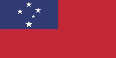 vetor de bandeira de samoa desenhado à mão, vetor de tala samoano desenhado à mão