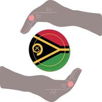 vetor de bandeira de vanuatu desenhado à mão, vetor de vanuatu vatu desenhado à mão