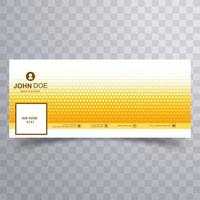 capa pontilhada amarela moderna para design de linha do tempo vetor