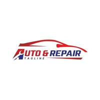 modelo de design de logotipo de reparo de carro de atendimento automático vetor