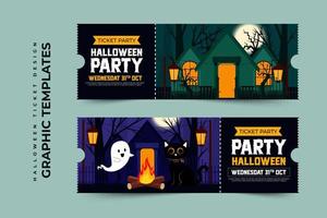 modelo de design gráfico de halloween simples e elegante que é fácil de personalizar vetor