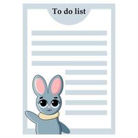lista de tarefas, páginas do planejador, bullet journal vetor