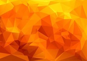 fundo geométrico de formas poligonais laranja vetor