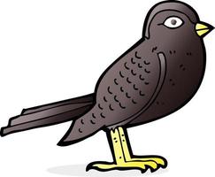 pássaro do jardim dos desenhos animados vetor