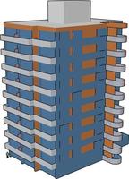 prédios de apartamentos, ilustração, vetor em fundo branco.