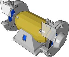moagem amarela, ilustração, vetor em fundo branco.