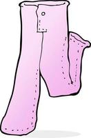 par de calças cor de rosa dos desenhos animados vetor