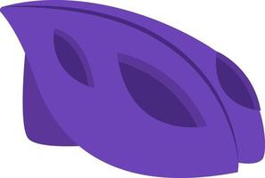 capacete de bicicleta roxo, ilustração, vetor em fundo branco