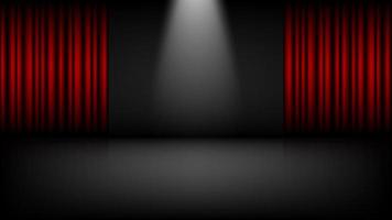 palco vazio de teatro ou cinema vetor