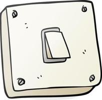 interruptor de luz dos desenhos animados vetor