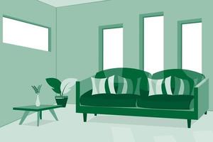 fundo interior de quarto minimalista com cores elegantes vetor