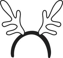 ilustração de faixa de cabeça de rena desenhada à mão vetor