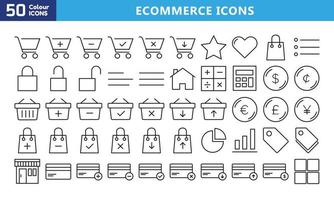 ícones para celular e web. pictogramas de alta qualidade. conjunto de ícones lineares de negócios, médicos, ui e ux, mídia, dinheiro, viagens, etc. vetor