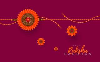 design de cartão de raksha bandhan vetor