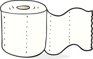 papel higiênico de desenho animado vetor