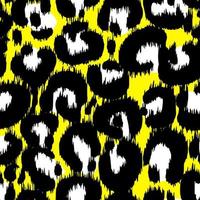 padrão sem emenda de pele de leopardo amarelo. vetor