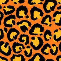 imitação de arte de pele de leopardo yellowprint. vetor