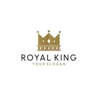 logotipo da coroa real rei rainha abstrata modelo de vetor de design de logotipo. ícone de conceito de logotipo de símbolo geométrico.