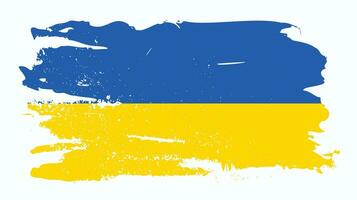 textura grunge novo design de bandeira abstrata ucraniana vetor