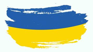 vetor profissional de bandeira grunge da ucrânia