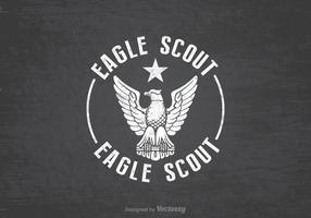 Fundo de vetor retro Eagle Scout grátis