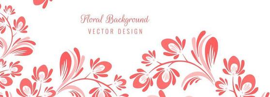 banner floral decorativo lindo vetor