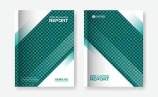 capa de livro corporativo e design de modelo de relatório anual vetor
